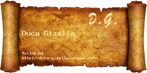 Duca Gizella névjegykártya