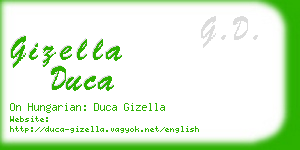 gizella duca business card